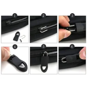 Zipper Pull Tab Zipper Extension Replacement Tag for Bags Jackets Luggage (1 Pc)