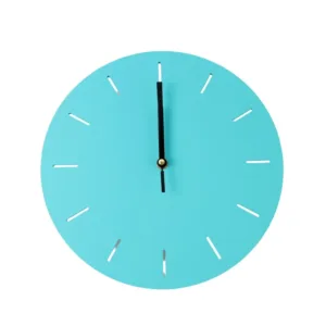 Contemporary Minimal Wall Clock – Silent Quartz Battery Operated