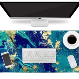 Handcuffs Extended Gaming Mouse Pad Laptop Desk Mat Large Mousepad (Marble Lous Fierce)