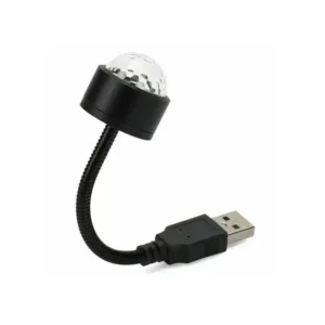 USB Star Night Light Projector and Mini Disco Ball Light, Adjustable Auto Roof Interior Car Ceiling Lights, Flexible Atmosphere Strobe Light Decorations for Bedroom Car Party Ceiling
