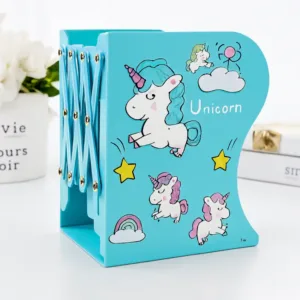 Handcuffs Kids Bookends Bookcase Student Metal Adjustable Book Racks Books Holder Desktop Organizer Bookshelf