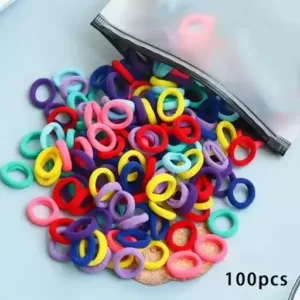 Colorful Fabric Hair Ties Set (300 pcs) – Multicolor Hair Accessories